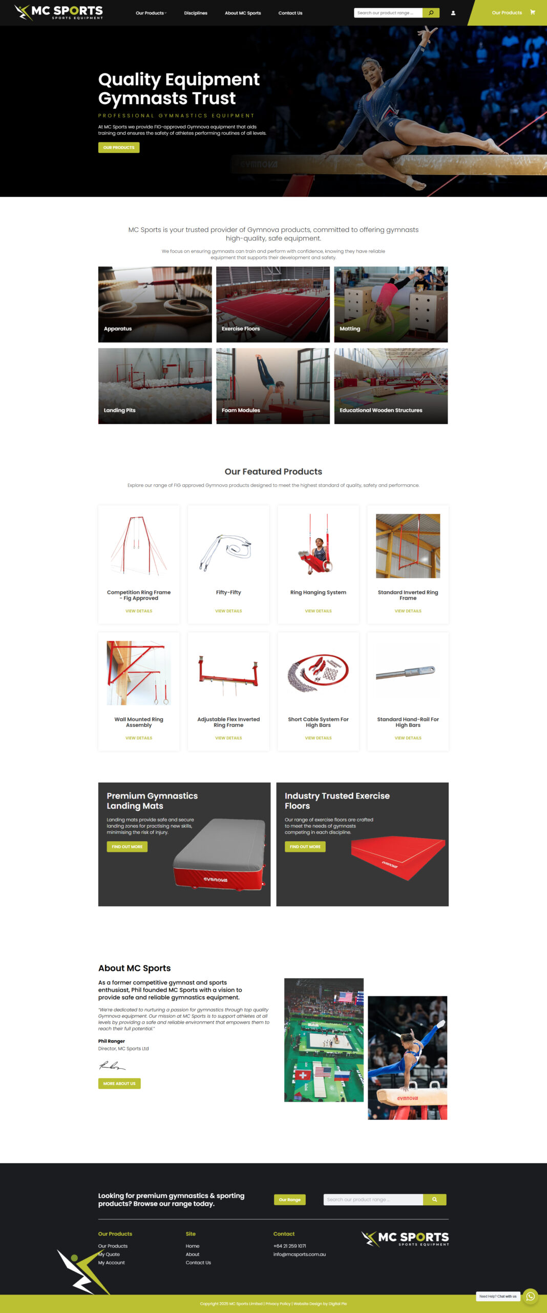 mc sports new portfolio view